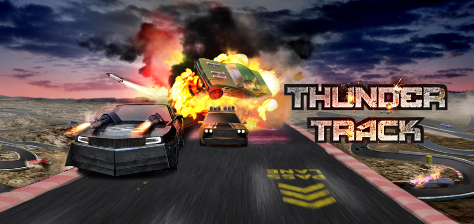 Turbo Rally Card Racing Thunder Track Card Game 