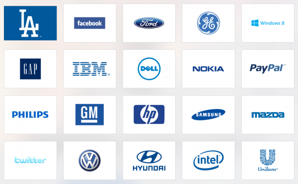 Brands with blue as thier flagship color